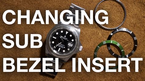 how to replace rolex subamariner bezel insert|genuine rolex bezel insert.